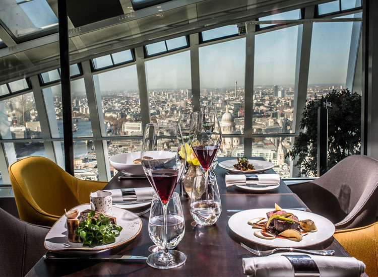 5 Restaurants with the best views in London | Seen in the City