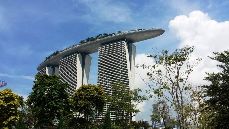 High up: Marina Bay Sands Singapore