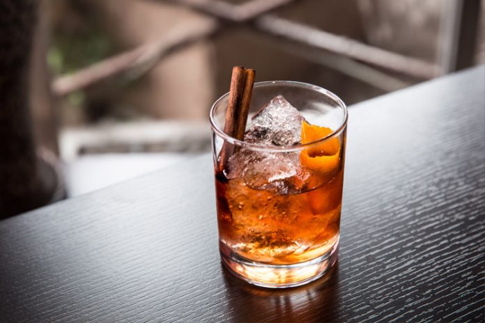 Rum old Fashioned Cocktail