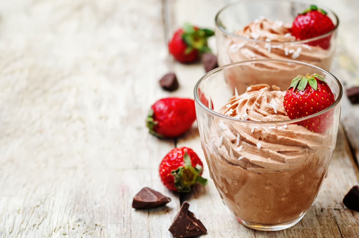 Chocolate Mousse Low-Fat Valentine's Day Recipes