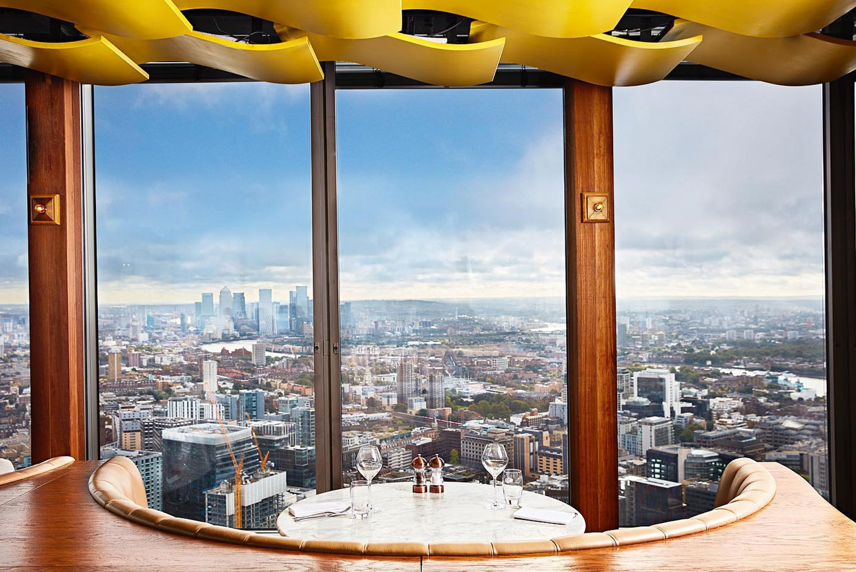 Duck and Waffle london rooftop bar