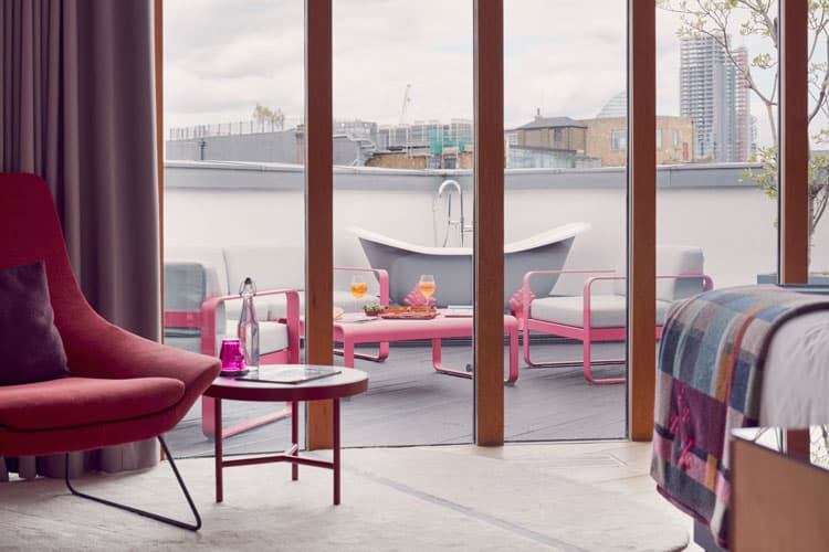 The Zetter Hotel in Clerkenwell Rooftop Signature London hotels with a balcony