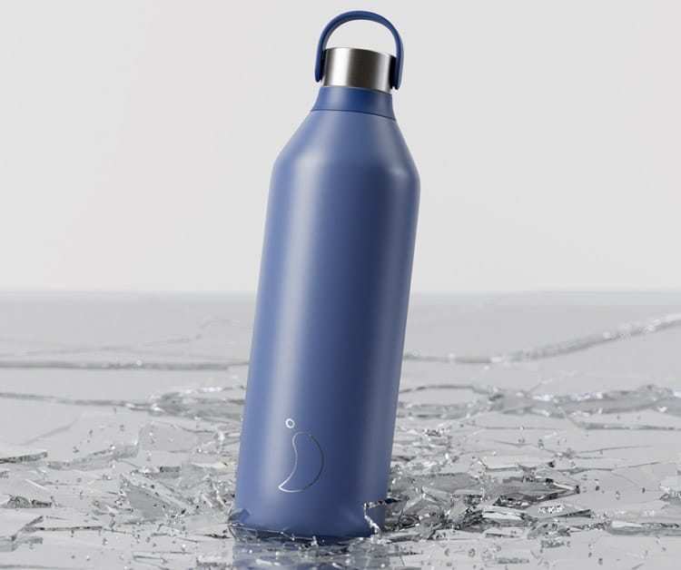 Personalised Aqua Blue 500ml Thermos Water Bottle Like Chillys