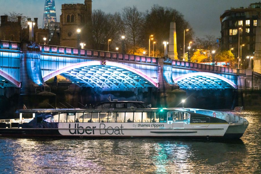 Uber boat river thames nye