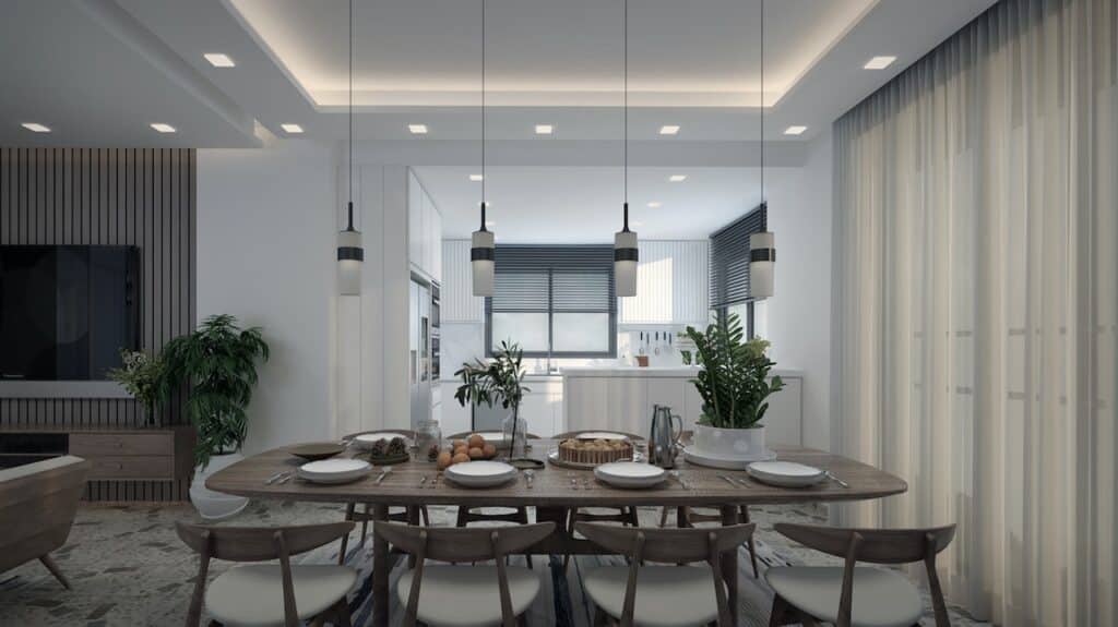 luxury modern dining room