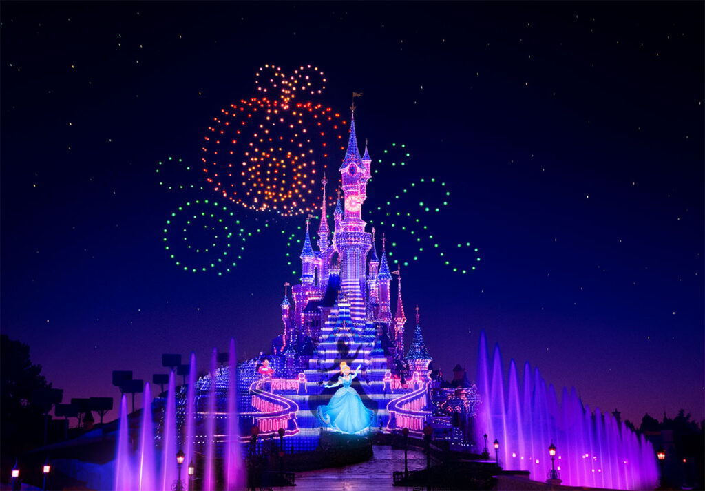 Disney Light Show Disneyland Paris