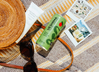 Ueshima Iced matcha latte