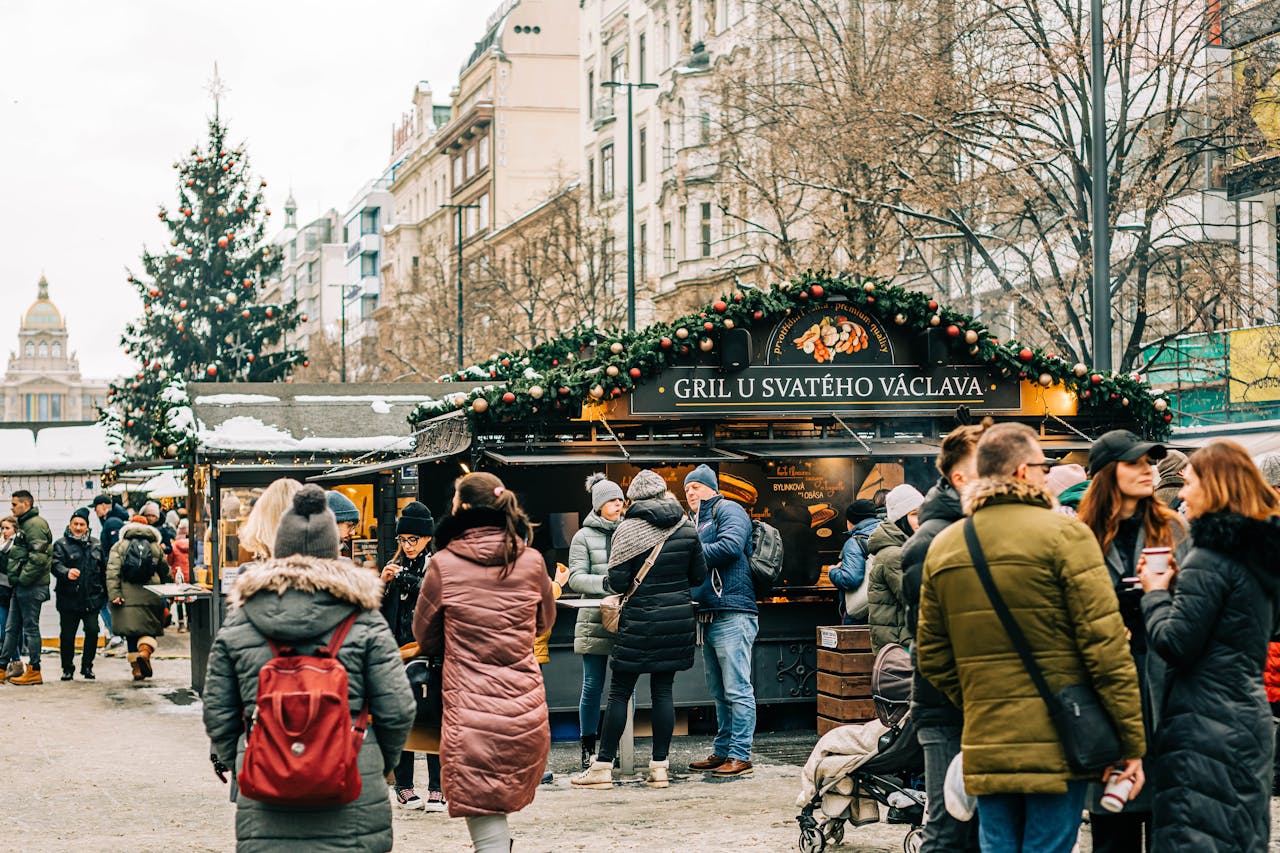european christmas markets snow