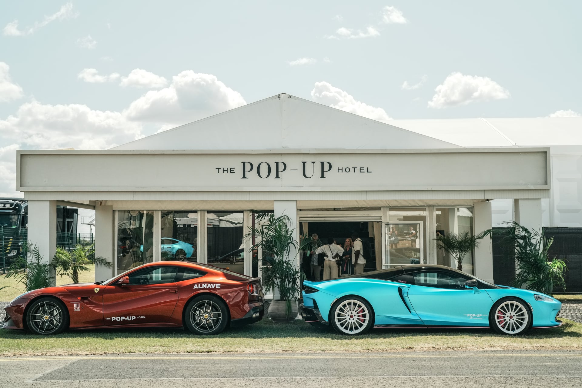 Silverstone pop up hotel swimming pool