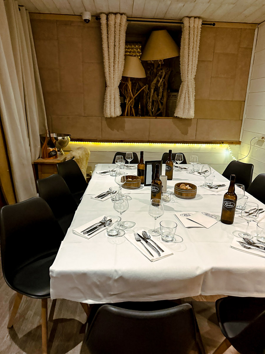 a dining table in Haute Savoie Mont Blanc