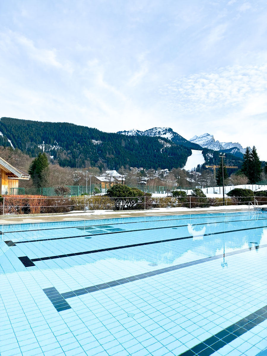the swimming pool at Haute Savoie Mont Blanc