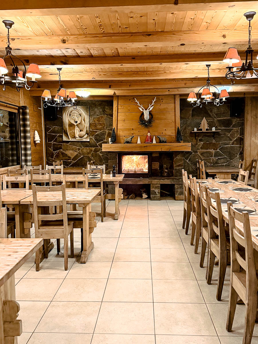 inside of a restaurant Haute Savoie Mont Blanc