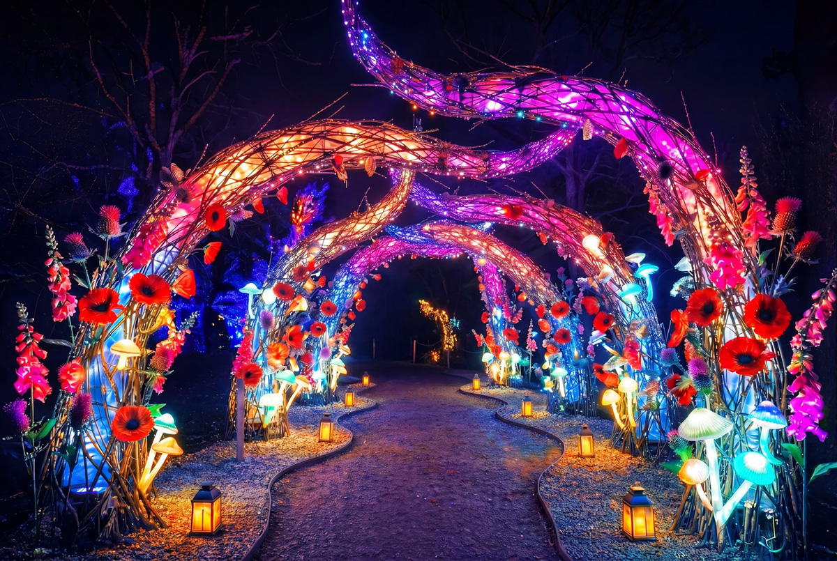 Glow Wild 2026 Christmas lights trail Sussex
